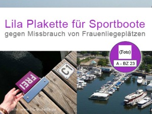 Die lila Plakette jetzt auch für Sportboote in deutschen Häfen